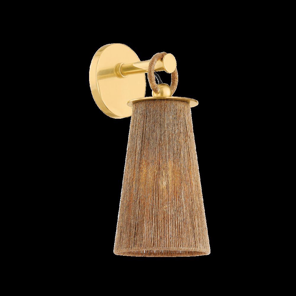 Lauz Wall Sconce, Aged Brass. Picture 1