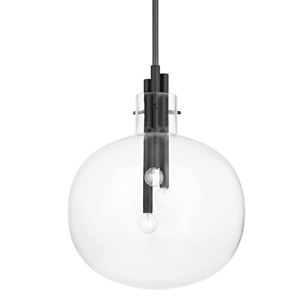Hempstead Pendant, Black Brass. Picture 1
