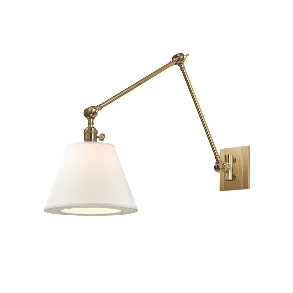 Hillsdale Wall Sconce, Aged Brass. Picture 1