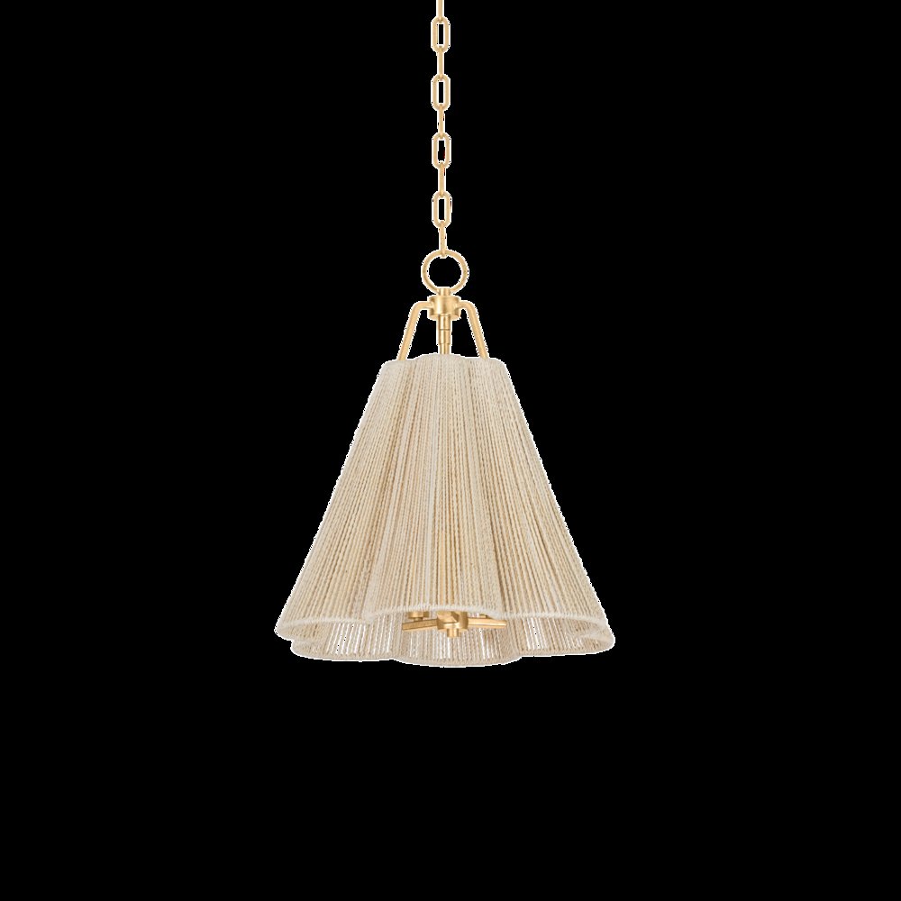 Sonoma Pendant, Vintage Gold Leaf. Picture 1