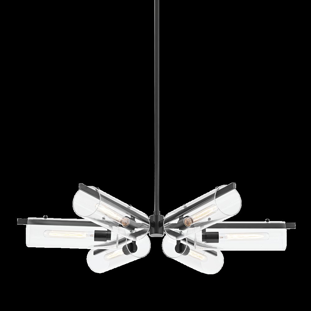 Ariel Chandelier, Soft Black. Picture 1
