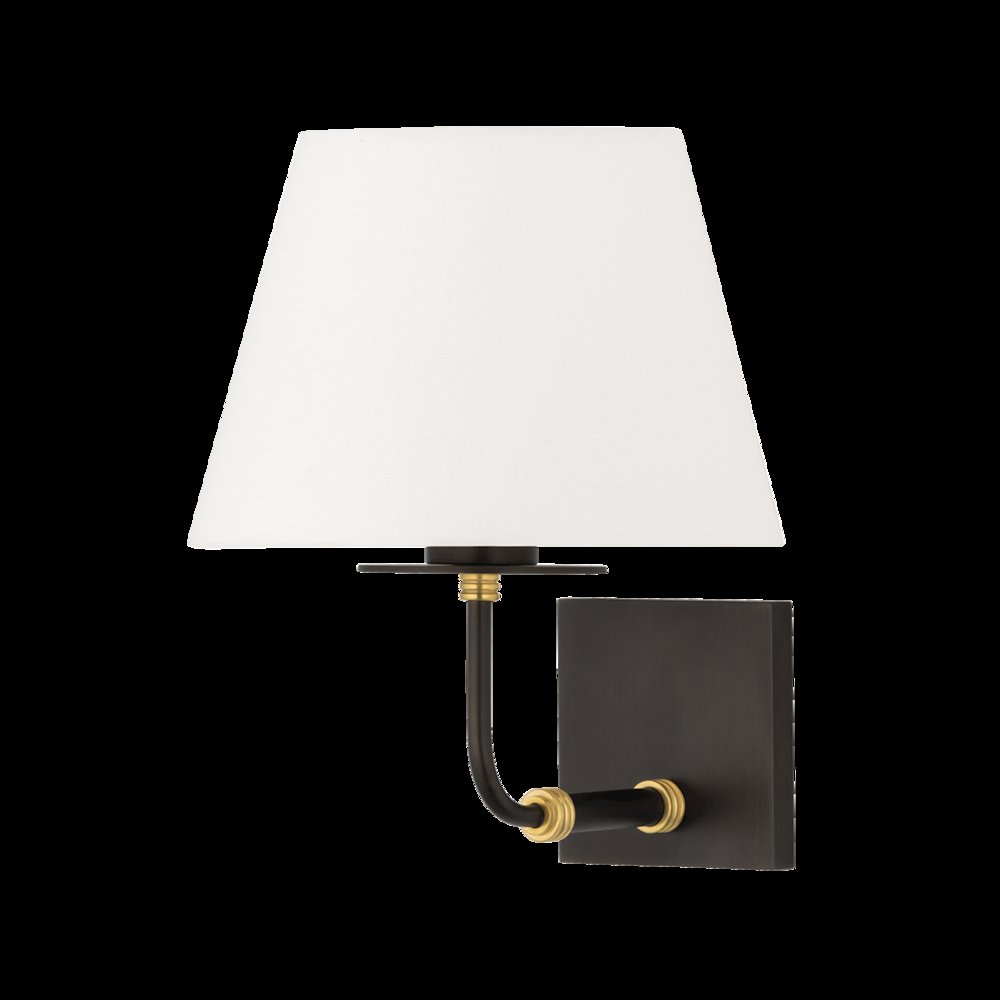 Crown Heights Wall Sconce, Aged Brass. Picture 1
