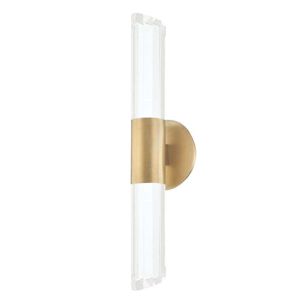 Rowe Wall Sconce, Aged Brass. Picture 1