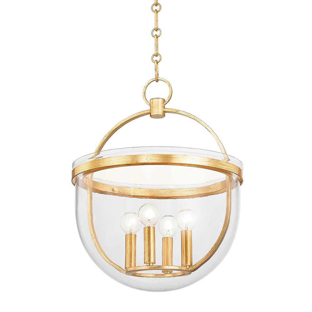 Malloy Lantern, Vintage Gold Leaf. Picture 1