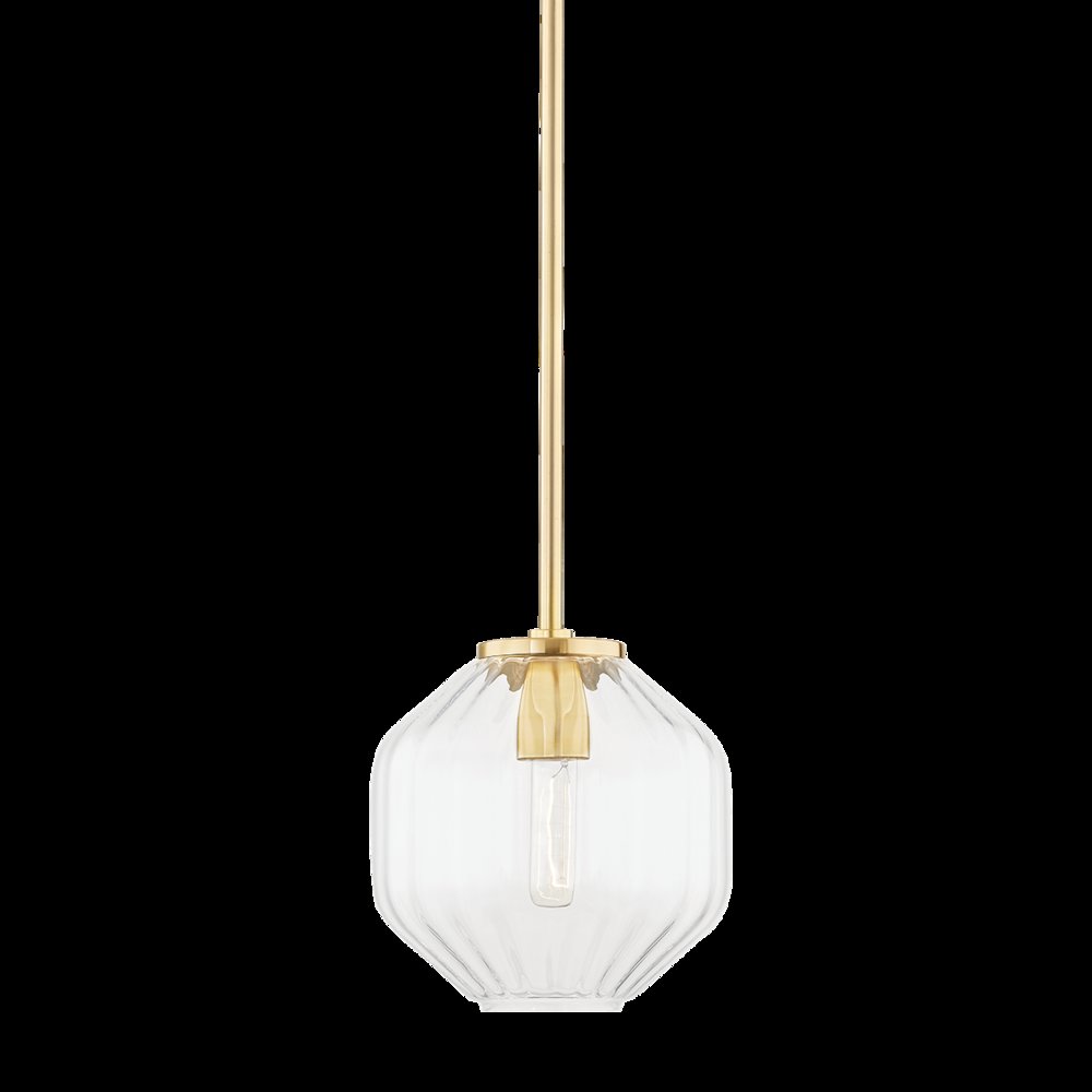 Bennett Pendant, Aged Brass. Picture 1