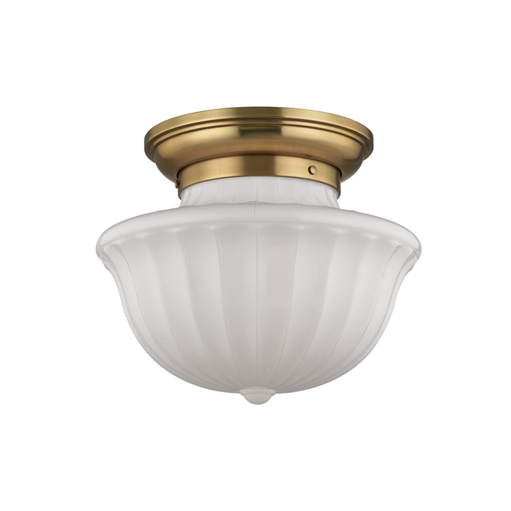 Dutchess Flush Mount, Aged Brass. Picture 1