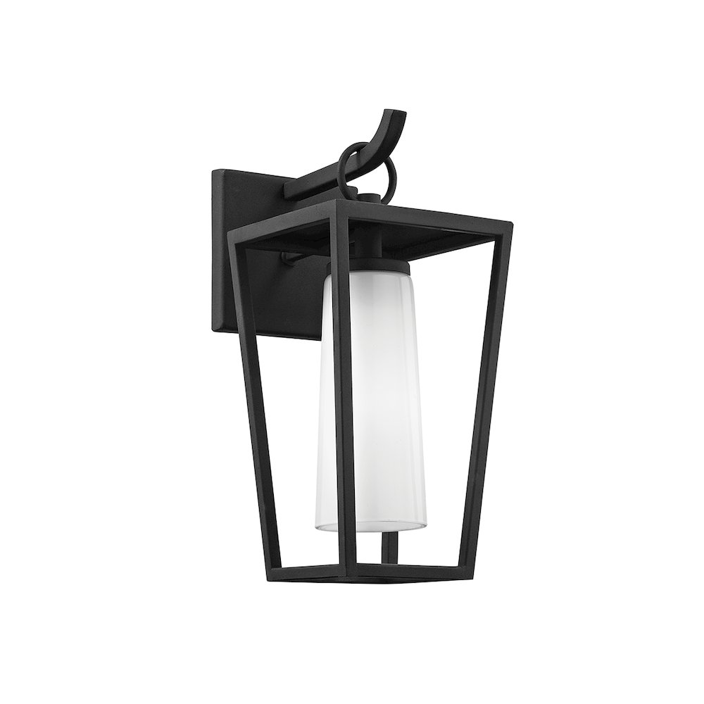 Mission Beach Exterior Wall Sconce, Texture Black. Picture 1