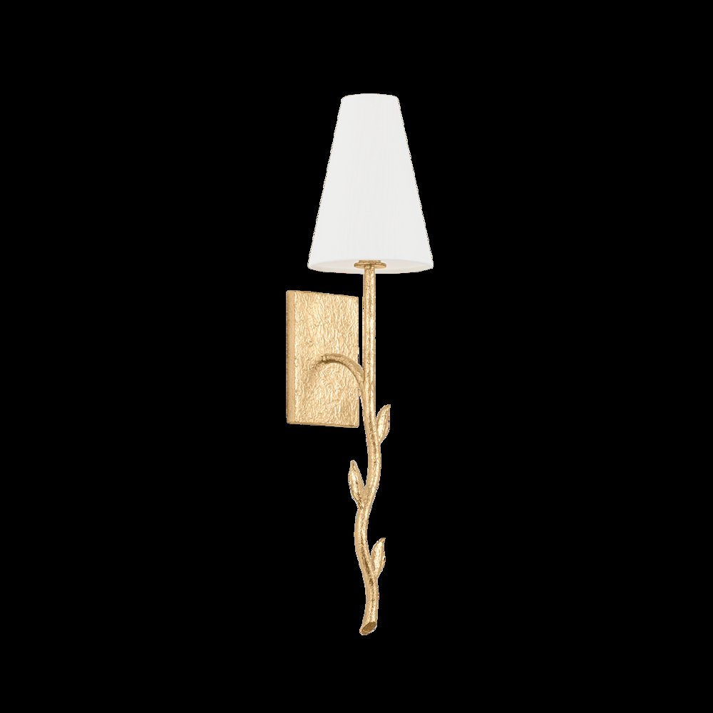 Elwyn Wall Sconce, Vintage Gold Leaf. Picture 1