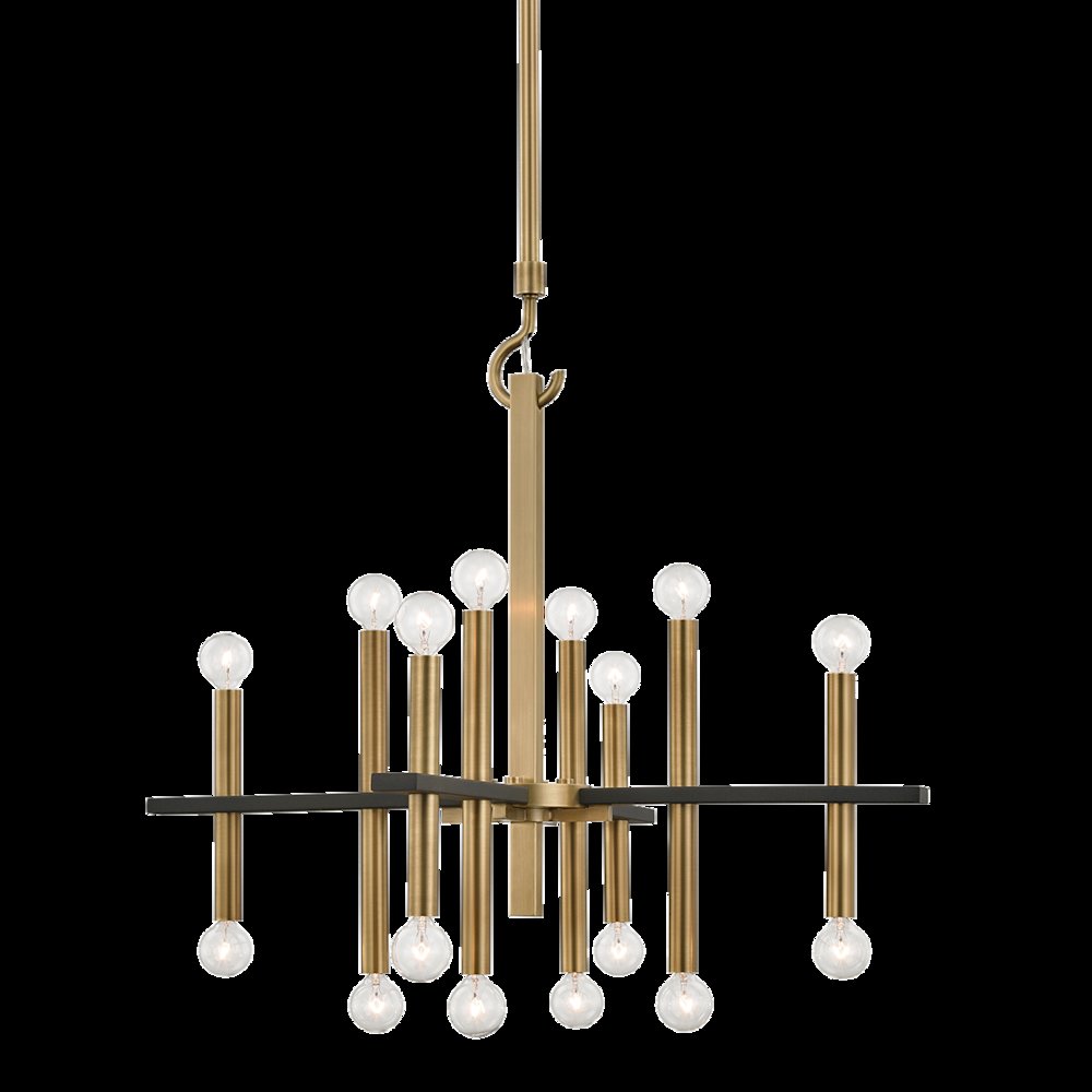 Colette Chandelier, Aged Brass. Picture 1