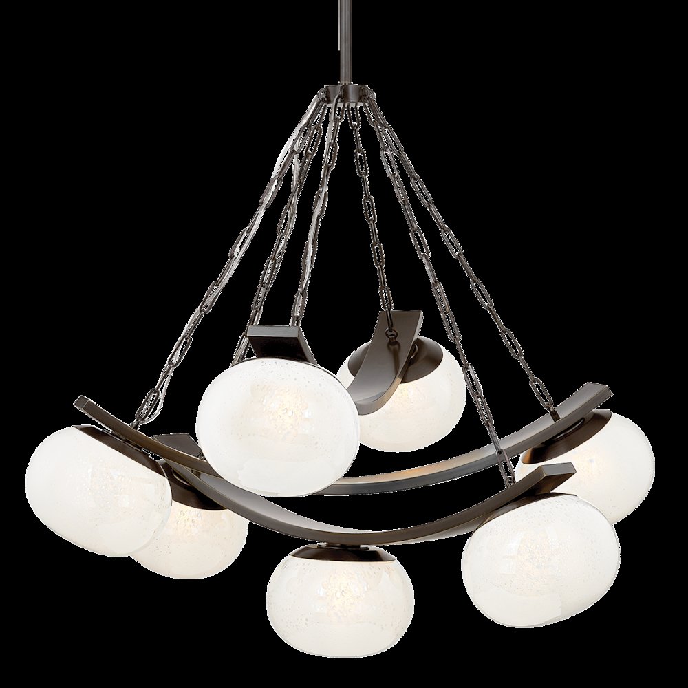 Duxbury Chandelier, Distressed Bronze. Picture 1