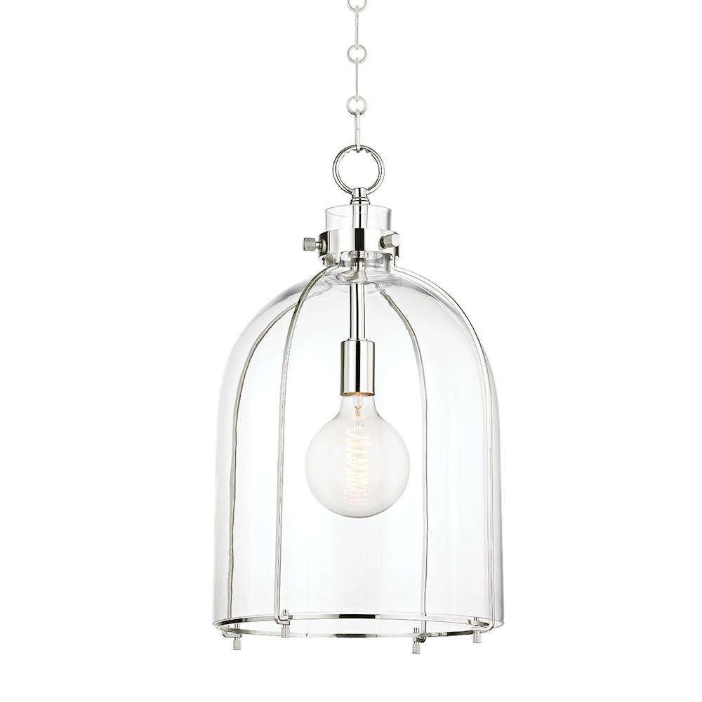 Eldridge Pendant, Polished Nickel. Picture 1