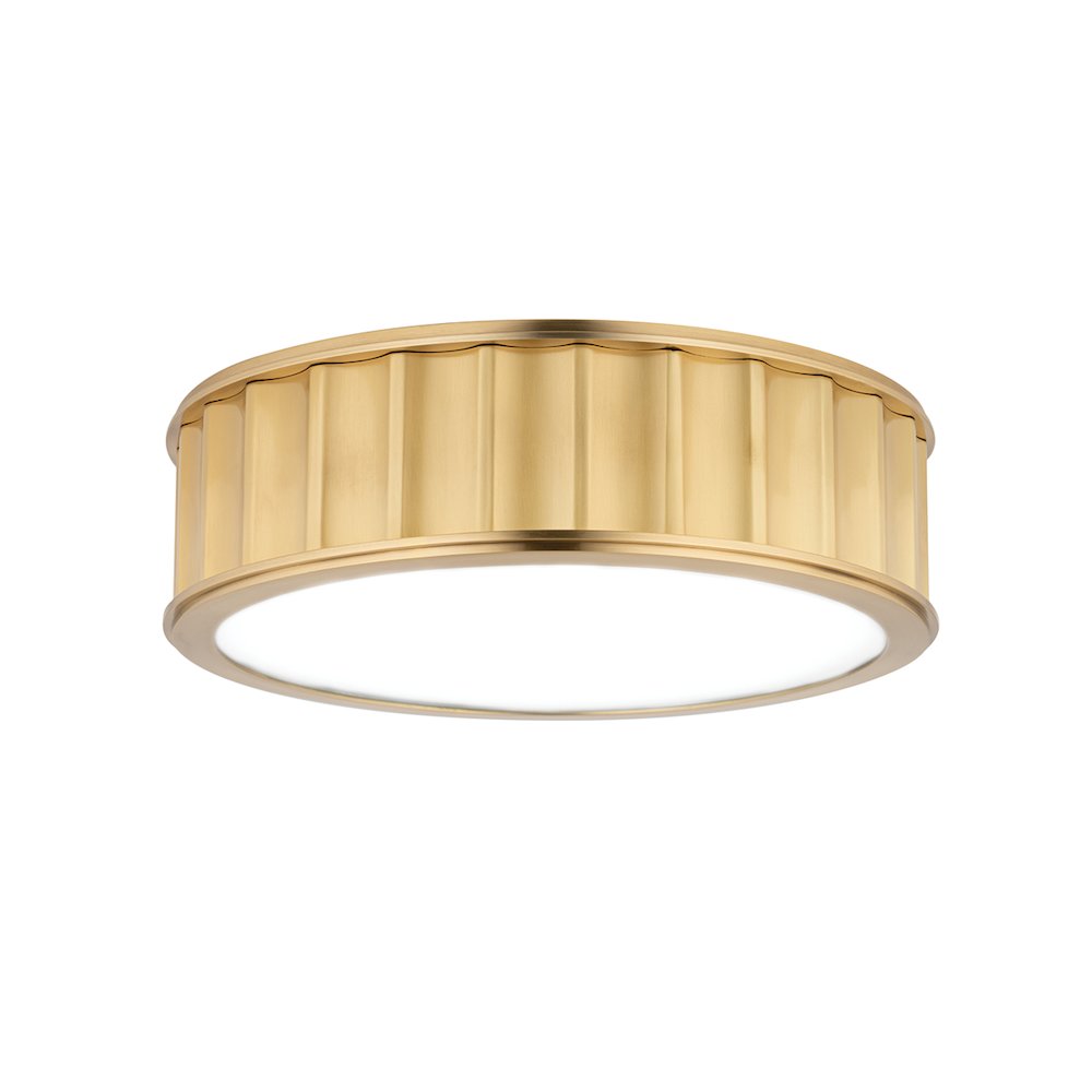 Middlebury Flush Mount, Aged Brass. Picture 1