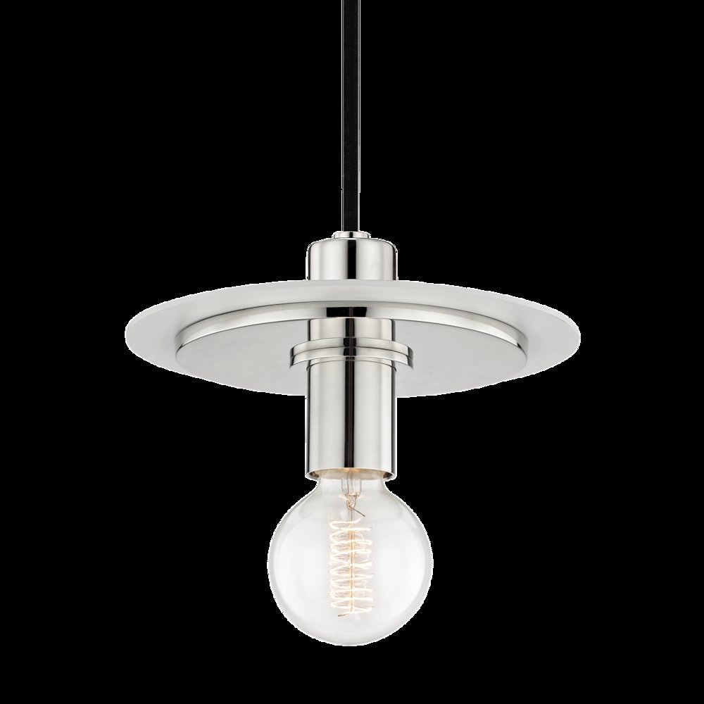 Milo Pendant, Polished Nickel. Picture 1