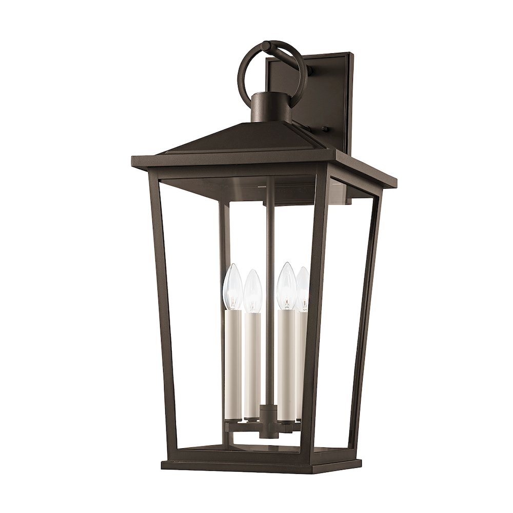 Soren Exterior Wall Sconce, Textured Bronze, Hl. Picture 1