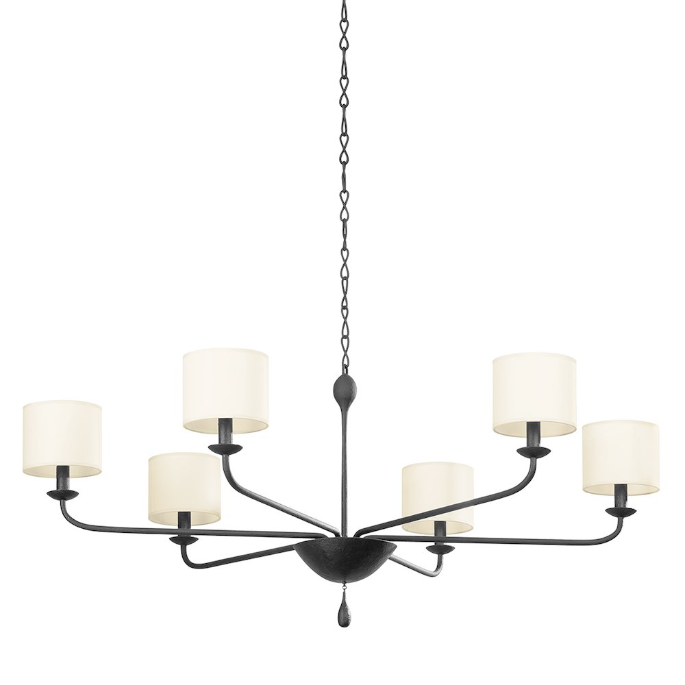 Osmond Chandelier, Black Iron. Picture 1