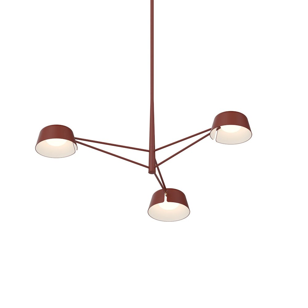 Ray Chandelier, Oxide Red. Picture 1