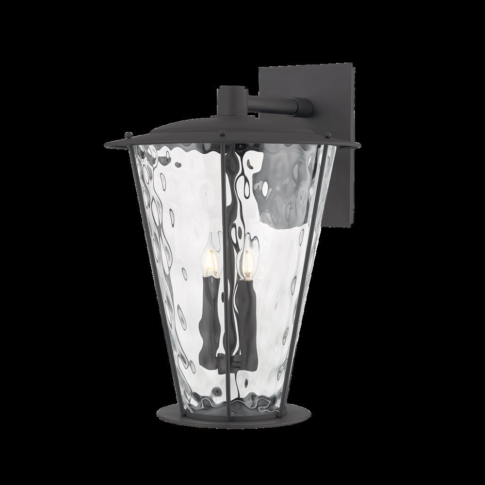 Jantzen Wall Sconce, Texture Black. Picture 1