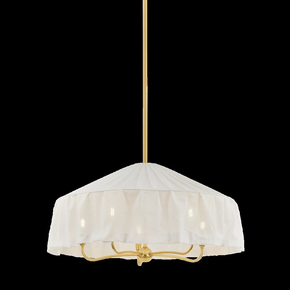 Shivonne Chandelier, Aged Brass. Picture 1