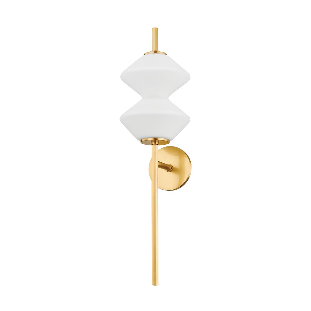 Barrow Wall Sconce, Aged Brass. Picture 1