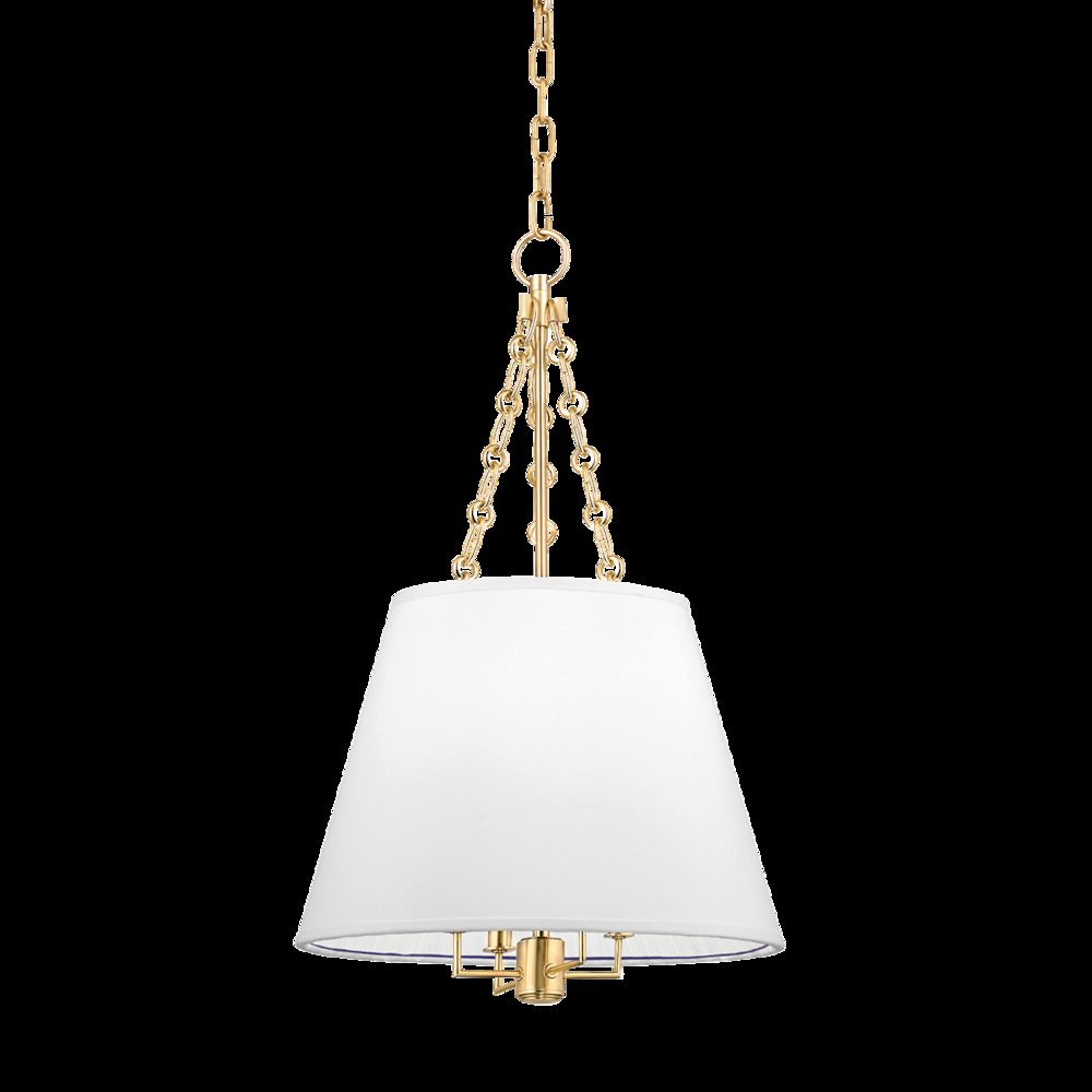 Burdett Pendant, Aged Brass. Picture 1