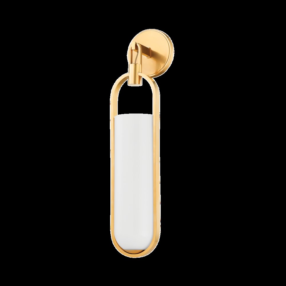 Lorimer Wall Sconce, Aged Brass. Picture 1
