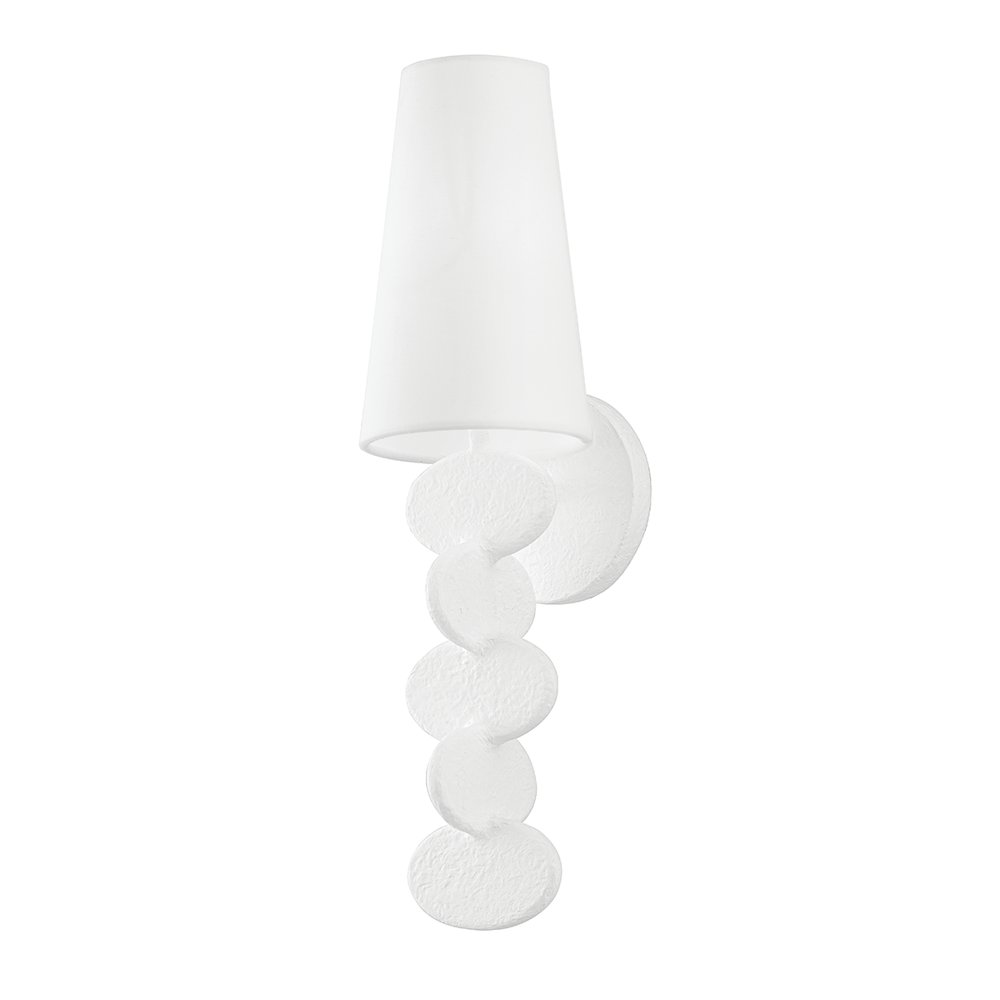Ellios Wall Sconce, Gesso White. Picture 1