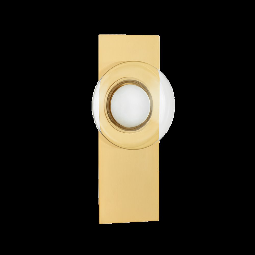 Pound Ridge Wall Sconce, Aged Brass. Picture 1