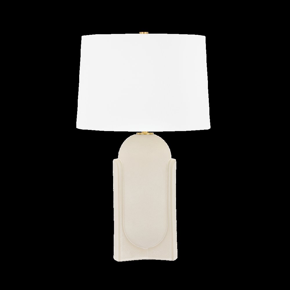 Leeston Table Lamp, Aged Brass. Picture 1