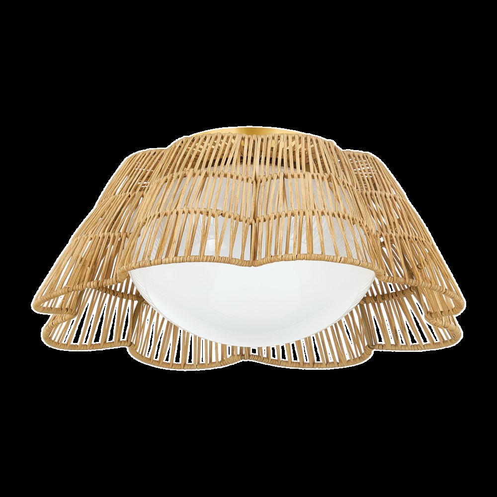 Rosa Flush Mount, Aged Brass. Picture 1