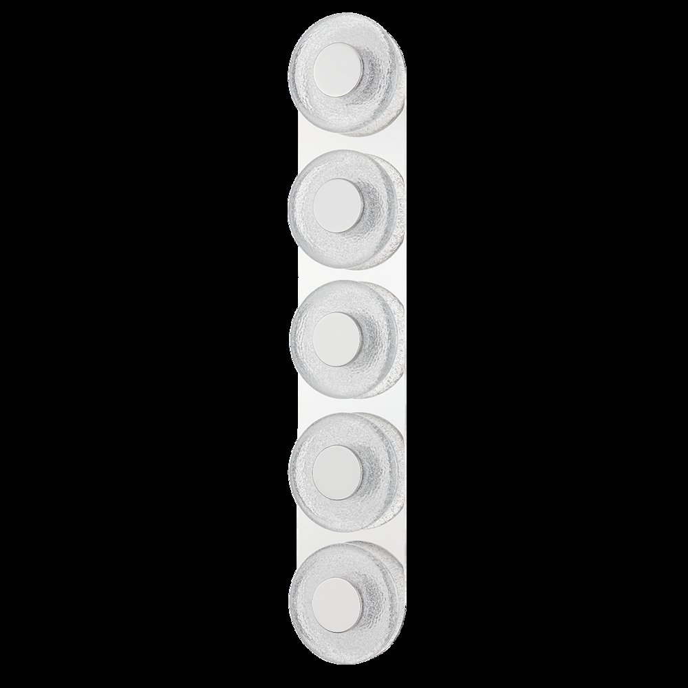 Pearl Wall Sconce, Polished Nickel. Picture 1