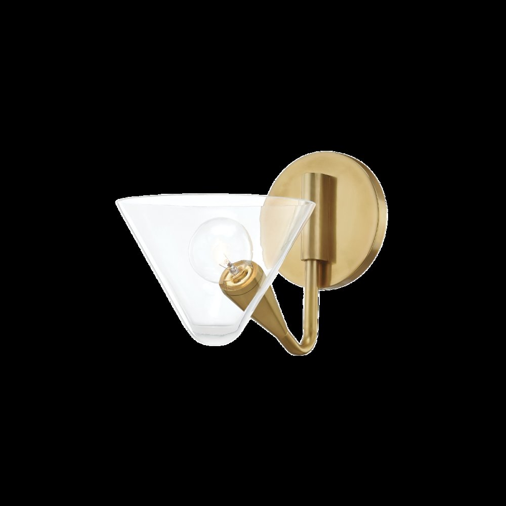 Isabella Wall Sconce, Aged Brass. Picture 1