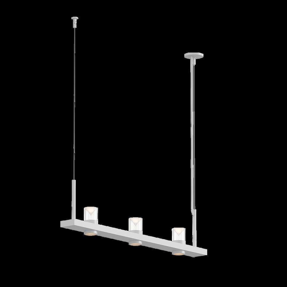 Intervals Pendant, Satin White. Picture 1