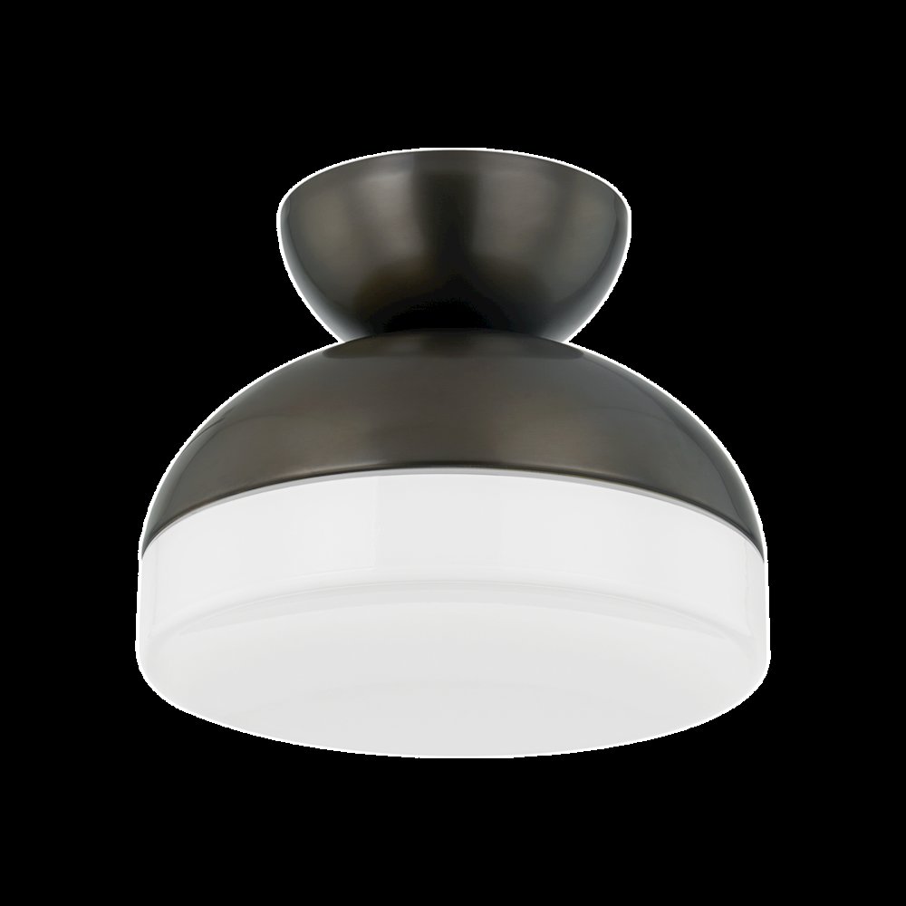 Rue Flush Mount, True Bronze. Picture 1
