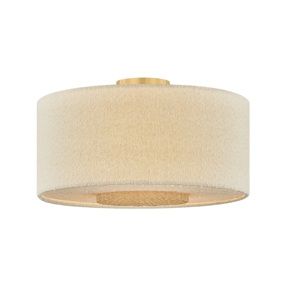 Miller Flush Mount, Essential, Natural. Picture 1
