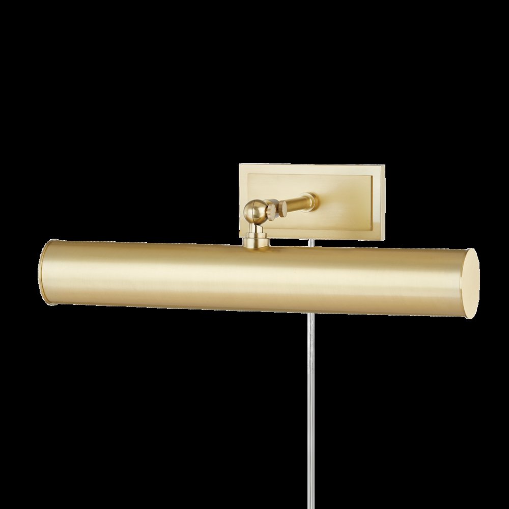 Holly Plug-In Picture Light, Aged Brass. Picture 1