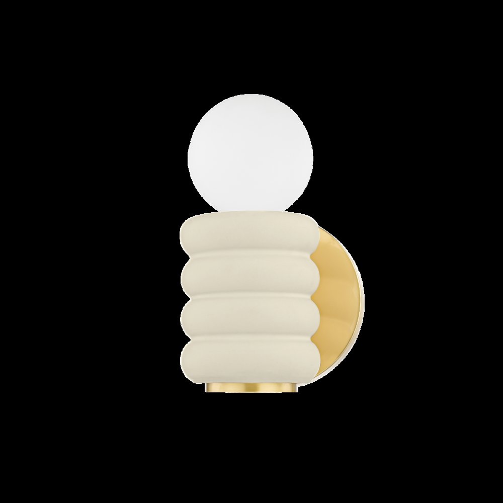 Bibi Wall Sconce, Aged Brass. Picture 1
