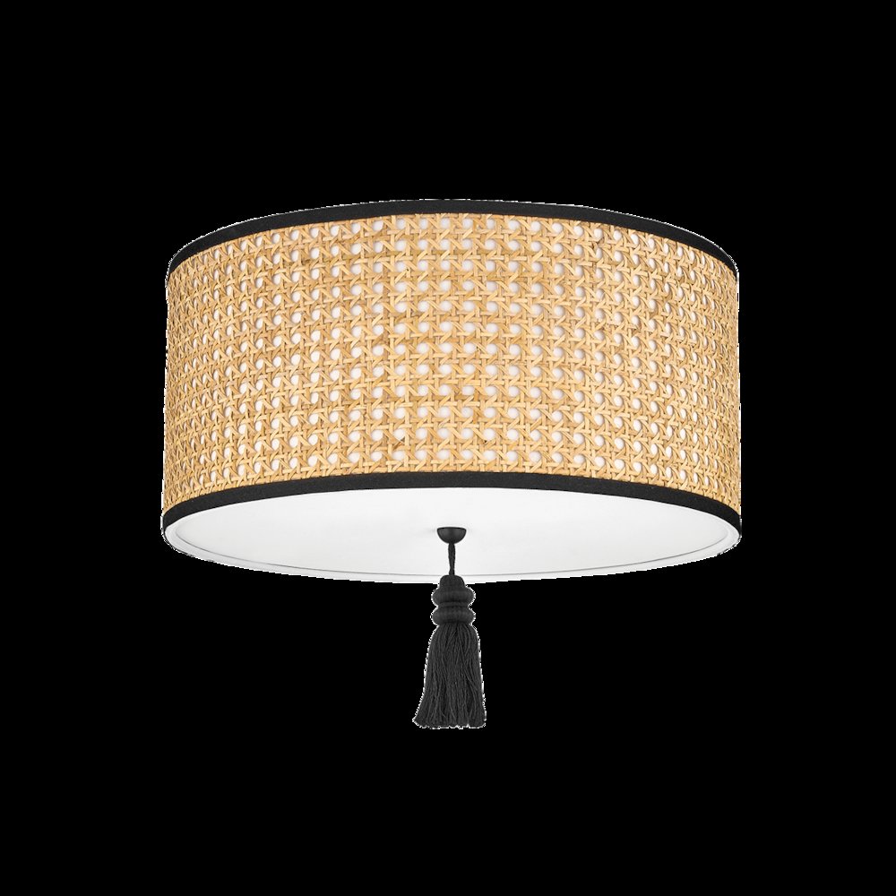 Dolores Flush Mount, Soft Black. Picture 1
