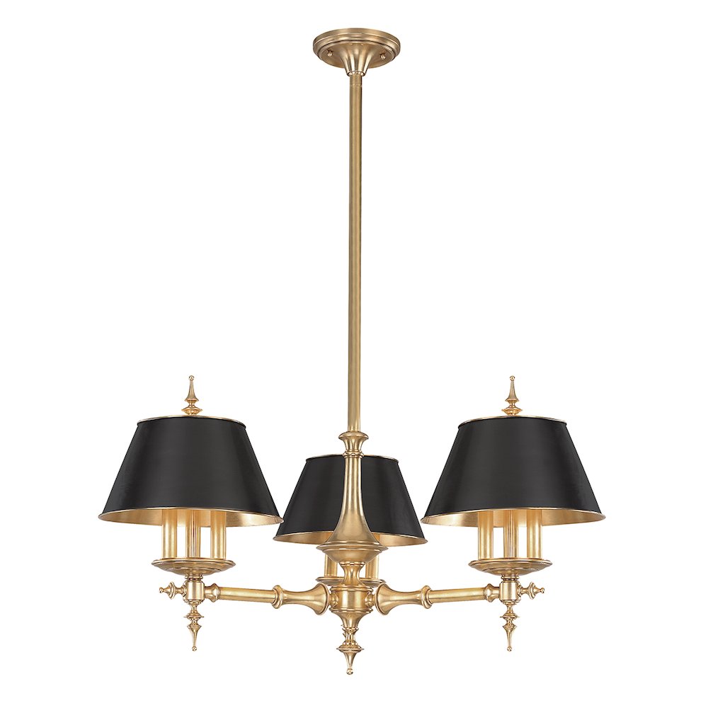 Cheshire Chandelier, Aged Brass. Picture 1