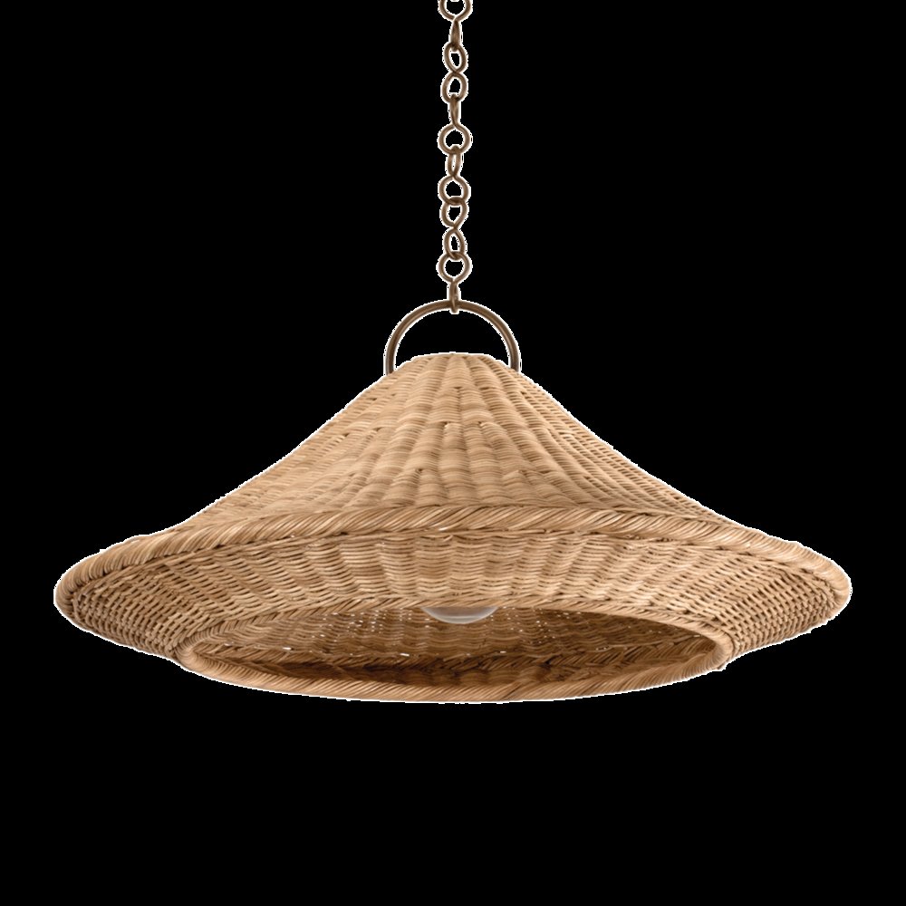 Baychester Pendant, Bronze Leaf. Picture 1
