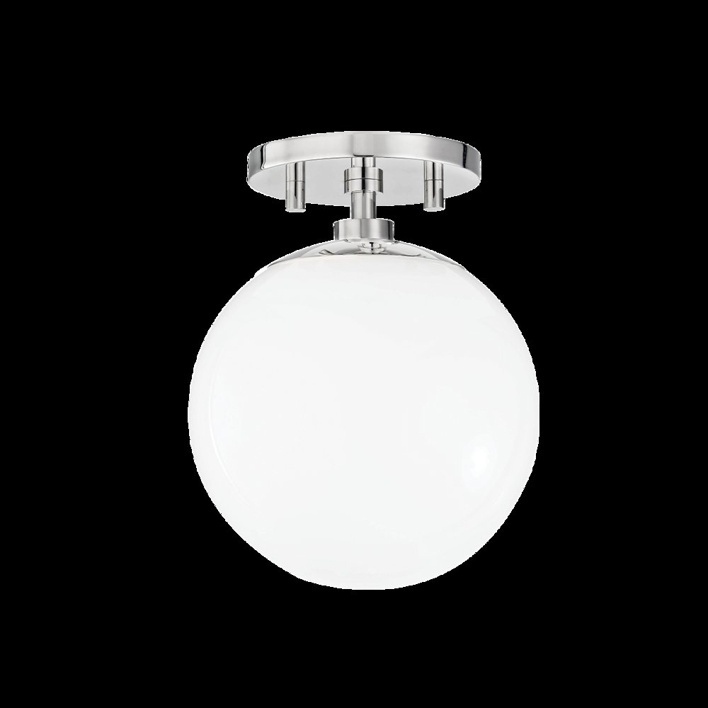 Stella Semi Flush, Polished Nickel. Picture 1