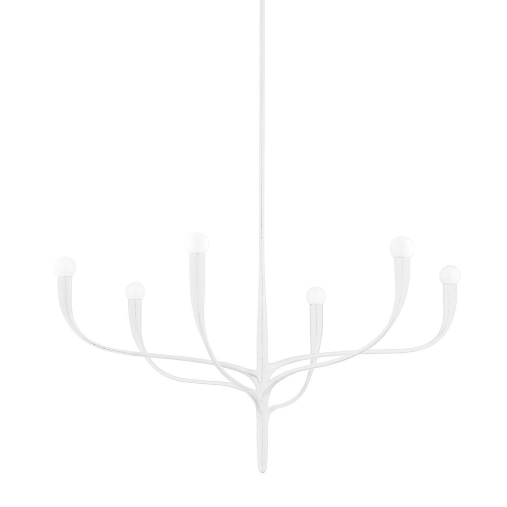 Labra Chandelier, White Plaster. Picture 1