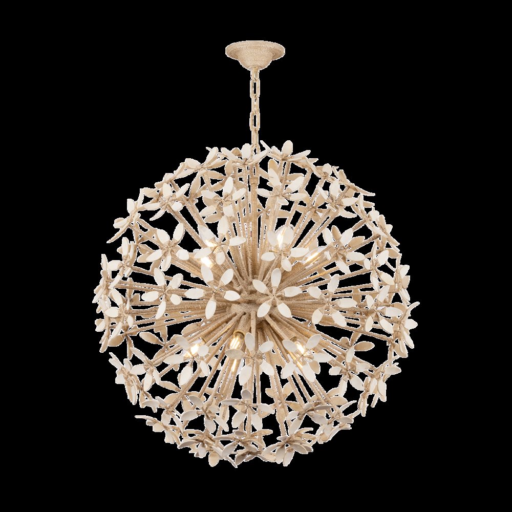 Corfu Chandelier, Ivory Coco. Picture 1