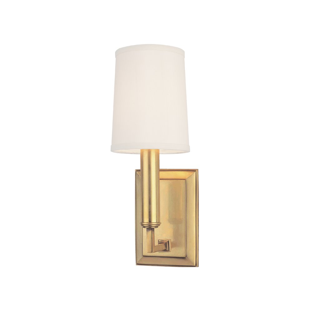 Clinton Wall Sconce, Aged Brass. Picture 1