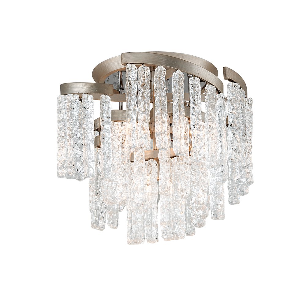 Mont Blanc Semi Flush, Warm Silver Leaf. Picture 1
