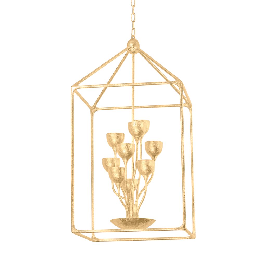 Westwood Lantern, Vintage Gold Leaf. Picture 1