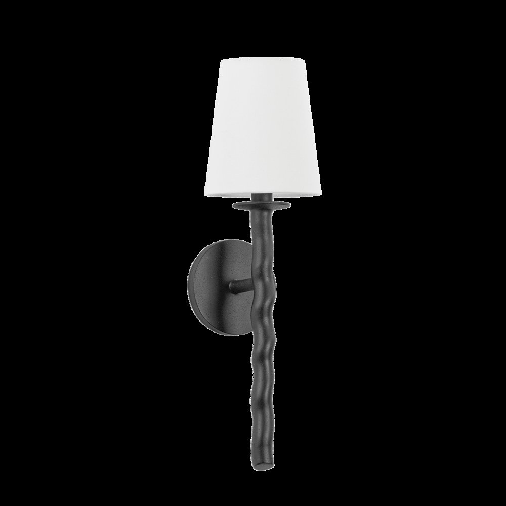 Alvaro Wall Sconce, Texture Black. Picture 1