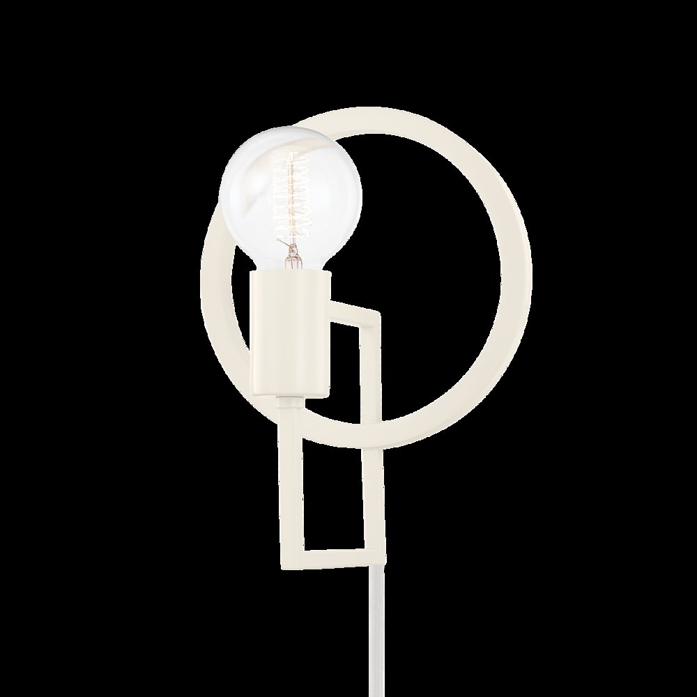 Tory Plug-In Sconce, Soft Cream. Picture 1