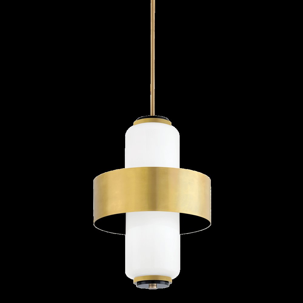 Melrose Pendant, Vintage Brass. Picture 1