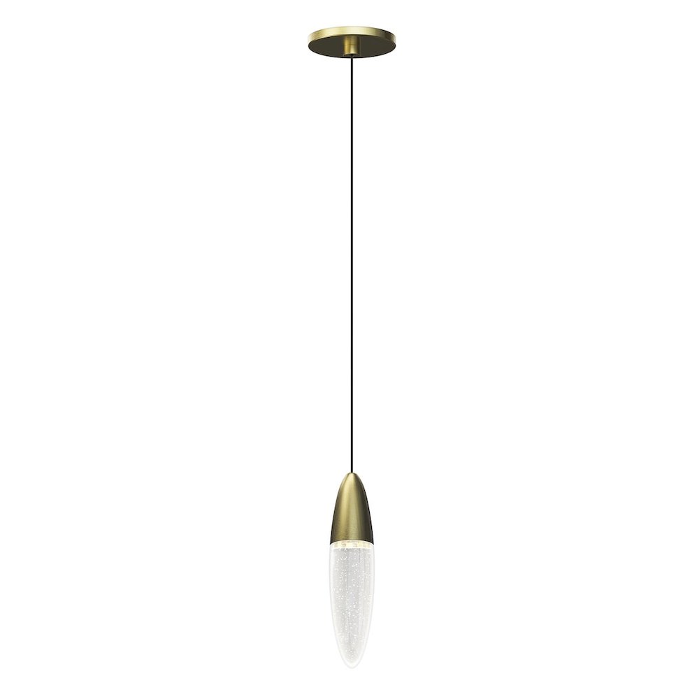 Sultana Pendant, Satin Brass. Picture 1