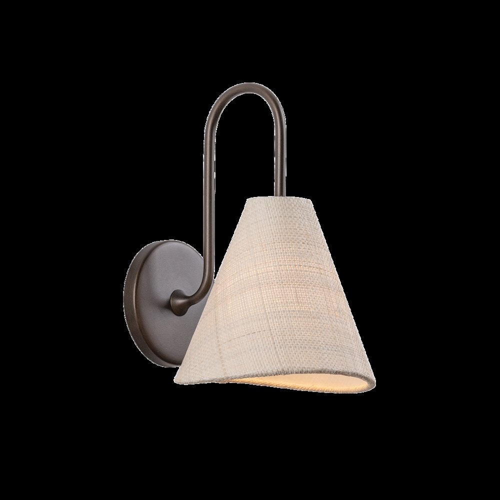 Candler Wall Sconce, Bronze Leaf. Picture 1